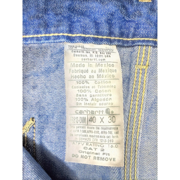 Carhartt FR Double Knee Utility Jeans | 40x30 | CAT 2 Flame Resistant | Blue - Picture 5 of 13